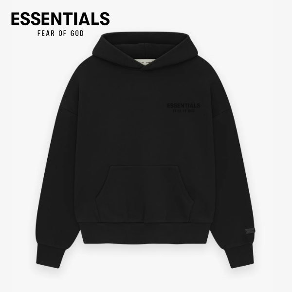FEAR OF GOD ESSENTIALS 複線胸前小字母 LOGO 男女寬鬆落肩連帽衛衣 FEAR OF GOD ESSENTIALS 複線胸前小字母 LOGO 男女寬鬆落肩連帽衛衣