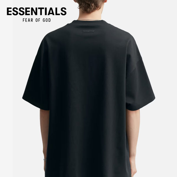 FEAR OF GOD ESSENTIALS 複線胸前雙排字母 LOGO 男女寬鬆落肩圓領短袖T恤 FEAR OF GOD ESSENTIALS 複線胸前雙排字母 LOGO 男女寬鬆落肩圓領短袖 T 恤