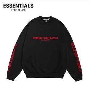 FOG ESSENTIALS 複線高街男女城市字母雙袖圖案寬鬆落肩圓領衛衣
